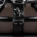 4 tk kunstnahast universaalsed jalamatid, veekindlad auto jalapadjade komplekt, kaitsja auto interj&ouml;&ouml;ri vaipatarvikud must