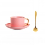 Keraamiline kruus Portselanist kohvitassid Tass ja alustass komplekt Teelauan&otilde;ud Espresso tarvikud Korduvkasutatavad kohvin&otilde;ud K&ouml;&ouml;k S&ouml;&ouml;gituba Baar 220ml