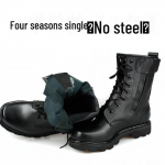 Meeste k&otilde;rge s&auml;&auml;rega villavoodriga mustad s&otilde;jav&auml;esaapad - Soojad, libisemiskindlad, nahast, lukuga s&uuml;gis-talveks Size 37