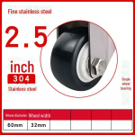 Keskmised 304 roostevabast terasest vaiksed piduritega rattad &ndash; saadaval 3 , 4 ja 5 suuruses (Roostevastane ja t&ouml;&ouml;j&otilde;udu s&auml;&auml;stev)