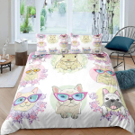 3D digitaaltr&uuml;kk 2/3 tk loomakassi mustriga tekikott padjap&uuml;&uuml;r kaheinimesevoodi komplekt kate tekk pehme mikrokiust voodipesukomplekt Baby 100x135cm