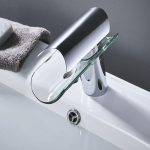 Vannitoa Valamu Kraan Klaasvalamu Kraan Torneira Kuum ja K&uuml;lm Vesi Segisti Kraanid Juga Valamu Kraan Klaasiga L&uuml;hike/K&otilde;rge T&uuml;&uuml;p