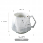 400 ml keraamilised marmorist kohvikruusid Euroopa stiilis teemanttass k&auml;epidemega isikup&auml;ra Maagiline kruus paarile s&otilde;brale kingituseks piima joomine 400ml