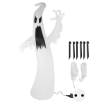 12 jalga Halloweeni t&auml;ispuhutavad hiiglaslik kummitus t&auml;ispuhutav Halloweeni kaunistus sise- ja v&auml;listingimustesse hoovi black