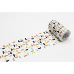 Masking Tape MT CASA SHADE 90 mm demi cercles r&eacute;tro - Masking Tape (MT) Multicolore - Assort