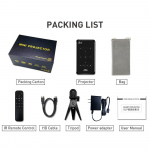 Vivicine Uusim Saabumine HD Mini Nutikas DLP 4k Projektor Android 9.0 5G Wifi BT Sisseehitatud K&otilde;lar Aku Tasku Telefon Projektorid must
