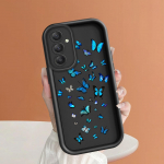 Pehme silikoonist ruudukujulise redeliga printimismustriga telefoni korpus T&auml;iskaanega kaamera p&otilde;rutuskindel kaitse kummist &uuml;mbris Samsungile Samsung A52 tumepunast v&auml;rvi