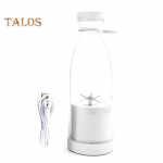 Elektriline mahlapressitops 380 ml laetav smuutimasin 6 teraga BPA-vaba reisipudel j&auml;&auml;puuvilja-k&ouml;&ouml;giviljade kaasaskantava segisti jaoks kodus/v&auml;ljas kasutamiseks