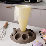 Torude kotid Riiuli kondiitritoodete kottide hoidik h&otilde;lpsaks t&auml;itmiseks J&auml;&auml;tumine torukottide alus, otsik kaunistusotsade alus k&uuml;psetustarvikute jaoks