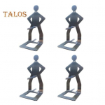 Roostevabast terasest BBQ vorsti grillrest Inimkujuline hot dogi r&ouml;strest Mitmeotstarbeline mittekleepuv vorstihoidik lihapallide jaoks 3pcs