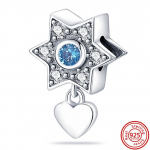 100 %925 H&otilde;be Roosa S&uuml;da Ingel Lilled K&auml;paj&auml;lg Muusika Ripats Sinised Silmad Helmed Sobivad Amulettide K&auml;ev&otilde;ru Ehted