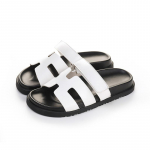 Naiste liblikud Mugavad tasased nahast libisevad sandaalid 34 valge