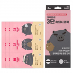 Mefactory 3-stage black pork nose pack, 3 pieces