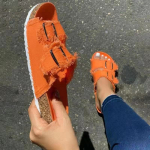 Uued kingad Naistele Mugavad sandaalid Naistele Slip-on Kiilsandaalid Sport Rannajalatsid Suvemood Denim vabaaja sandaalid 35