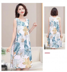 Suvised keskealiste eakate &ouml;&ouml;s&auml;rgid pidžaamad naiste kleidid suur suurus ema vabaaja &ouml;&ouml;s&auml;rgid koduriietus XXXXL