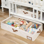under Bed Storage Organizer Container Multifunction Foldable Zipper with Handles Underbed