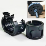 2x Weight Bar Clips Clamps Easy to Use Non-slip Portable Locking Spin Lock Barbell