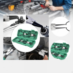 4Pcs Snap Ring Pliers Retaining Removal Tool Manual Auto Repair with Straight/Bent Jaw 7 inch