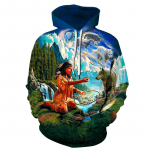 India B&ouml;&ouml;mimaa Euroopa ja Ameerika moes&otilde;prade kapuuts Meeste avar, suures suuruses 3D tr&uuml;kiga meeste kapuuts sobib k&otilde;igega L