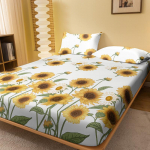 1 Lihtne Moodne Taimede Lilledega Prinditud Matt Paigaldatav Lakan, Magamistoa Prinditud Voodikate, Voodipesu (V&auml;lja arvatud padjap&uuml;&uuml;rid) 71x132cm