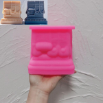 Kaaba Figuriin Silikoonist K&uuml;&uuml;nlavorm Islami Kodu Kaunistus Silikoonvorm Ramadani Lauadekor Sojavaha Vorm Islami Kodu Kunst