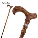 Lilleline Pruun Puidust Moodne K&auml;imiskepp Dekoratiivne Vampiiri Cosplay Peo Puidust K&auml;imukepp Halloween Nui Torupill 93cm