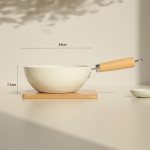 24cm Mittekleepuv Praepann Wok Keraamiline pott Kodune Praepann Steak Pannkook Praetud Induktsioonpliit Gaasipliit Kastrul k&ouml;&ouml;gitarbed
