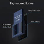 1 tk Xbox Series X/S hosti k&otilde;vaketta teisenduskasti M.2 laienduskaardikarpi jaoks must