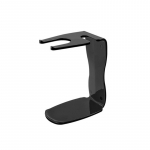 Metallist meeste habemeajamisriistade hoidik H&otilde;bedane kompaktne kaarjas raseerimishari, k&auml;sitsi habemenuga aluse hoidikud habemepuhastus pardel Plastic must