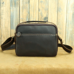 Retro Ehtsast Nahast Meeste Messenger-kott - Crazy Horse Sport Ristkerekott &Otilde;lakott tumepruun v&auml;rv