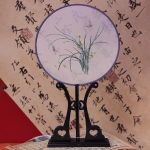 Ancient Style Classical Embroidered Round Fan for Hanfu & Cheongsam