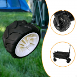 Tugev ratas rannak&auml;ru jaoks, universaalselt kaasaskantav, varuosad, k&auml;ru, kokkupandav, laager, White Black