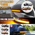 D&uuml;naamilised LED suunatuled tahavaatepeegli indikaator vilkur kordusn&auml;idik Volkswagen VW GOLF 5 Jetta MK5 Passat B6 B5.5 EOS jaoks
