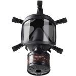 T&auml;ismaskiga respiraator koos filtritega 40 mm kassetiga aktiivs&ouml;efiltriga Black