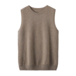 S&uuml;gis Talv Naiste Ka&scaron;miirist Kampsun Varrukateta Pullover Vintage Kootud &Uuml;mmarguse Kaelusega Vest Topid Kudumid Naiste Vabaaja Kitsa L&otilde;ikega Topid L kaamel