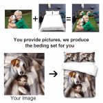 Isikup&auml;rastatud voodipesu teie enda fotoga Nimi Tekikott Lastele ja T&auml;iskasvanutele Kohandatud Mikrokiud Pere 90x200cm