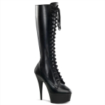 15 cm Eesmised paelad K&otilde;rged kontsad Pole Dance Saapad, Stilettosaapad, Moodne Trend K&otilde;rged Saapad YKC 44 black