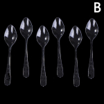 50/100 tk &uuml;hekordselt kasutatavad minimagustoidu lusikad j&auml;&auml;tise koogi tarretispudingi jaoks l&auml;bipaistvad plastikust serveerimislusikad