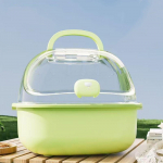 Kaasaskantav k&auml;eshoitav hamstripuur vastupidav hingav lemmiklooma kandekast suur ruum reisikandur hoidik lemmiklooma maja roheline