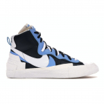 sacai x Nike Blazer Mid Must Sinine Unisex Tossud University-Blue Sail White BV0072-001 36