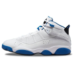 Air Jordan 6 Rings Valge Tume Marinaalsinine Meeste Tossud Must 322992-114 41