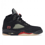 Air Jordan 5 Retro GORE-TEX Off-Noir Naiste tossud Must Tulepunane Musliin DR0092-001 37.5