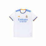 Adidas Real Madrid 21-22 Kodu F&auml;niversiooni S&auml;rk Logoga Triipudega Meeste Topid Valge GQ1359 XXL