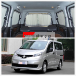 Nissan NV200 Auto P&auml;ikesekaitsekardinad: Soojusisolatsiooniga, Valgust blokeeriv, Spetsiaalse autole paigaldatava siiniga. 2 Windows [Specify Model & Color] + Aluminum Track
