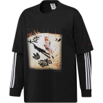adidas x KoRn pikkade varrukatega s&auml;rk Must Meeste Streetwear JG1338 XS
