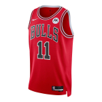 Nike X NBA Icon Chicago Bulls &Uuml;mmarguse kaelusega Niiskust imav Korvpallivorm 11 DeMar DeRozan Meeste vormid Punane CW3513-657 M