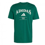 Adidas Tennis SS25 Heritage Mugav Pehme Kuiv Hingav Spordi L&uuml;hikeste Varrukatega T-s&auml;rk Unisex Top Roheline JV7012 M