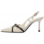 Zara PU Elegantne pandlaga stiletokoga k&otilde;rged kontsad 8 cm Naiste k&otilde;rged kontsad Valge 13870410202 39