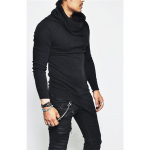 Meeste moodne kootud Slim Fit tasku pikkade varrukatega kampsun 4XL hall