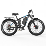 E-BYCCO EB7 Pro Elektrijalgratas 2*1000W mootor, 52V 23Ah eemaldatav aku, 26*4.0 tolli rehv, 130KM s&otilde;iduulatus e-jalgratas 52V 23Ah